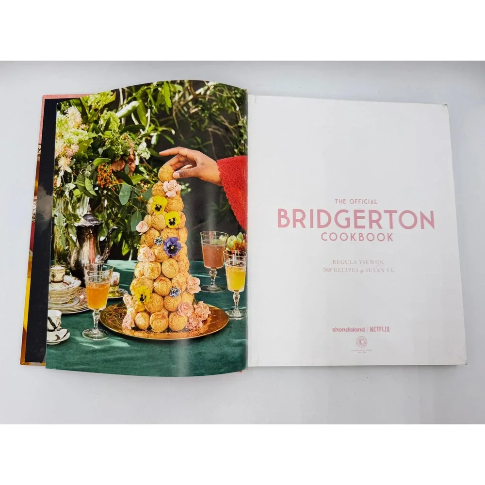 The Official Bridgerton Cookbook Hardcover Netflix Shondaland 70+ Recipes